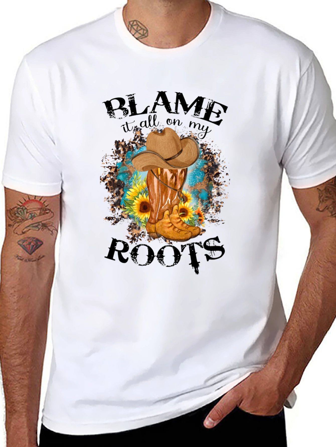 Blame It On My Roots Graphic Tee