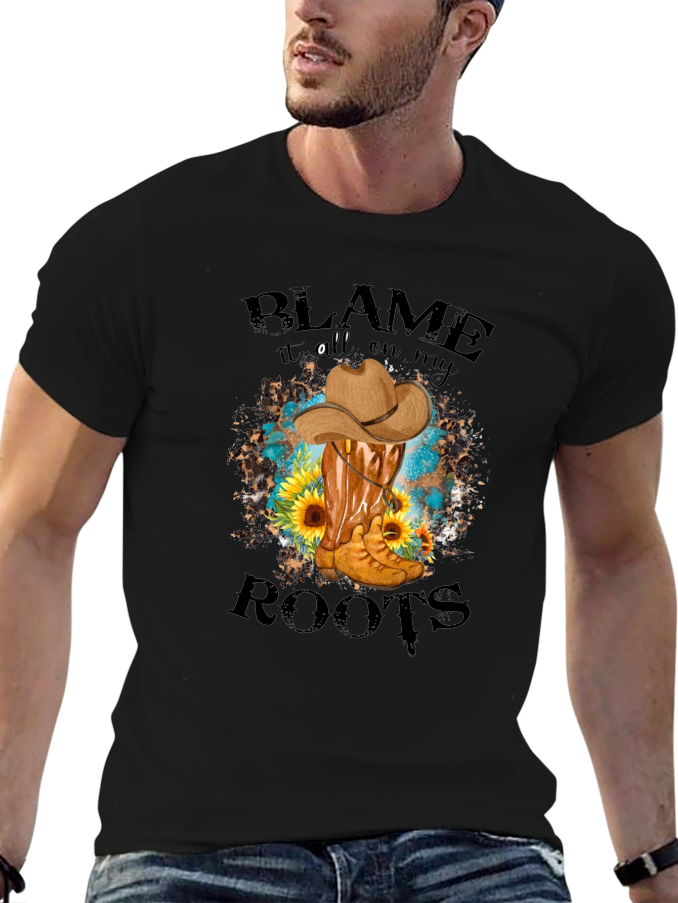 Blame It On My Roots Graphic Tee
