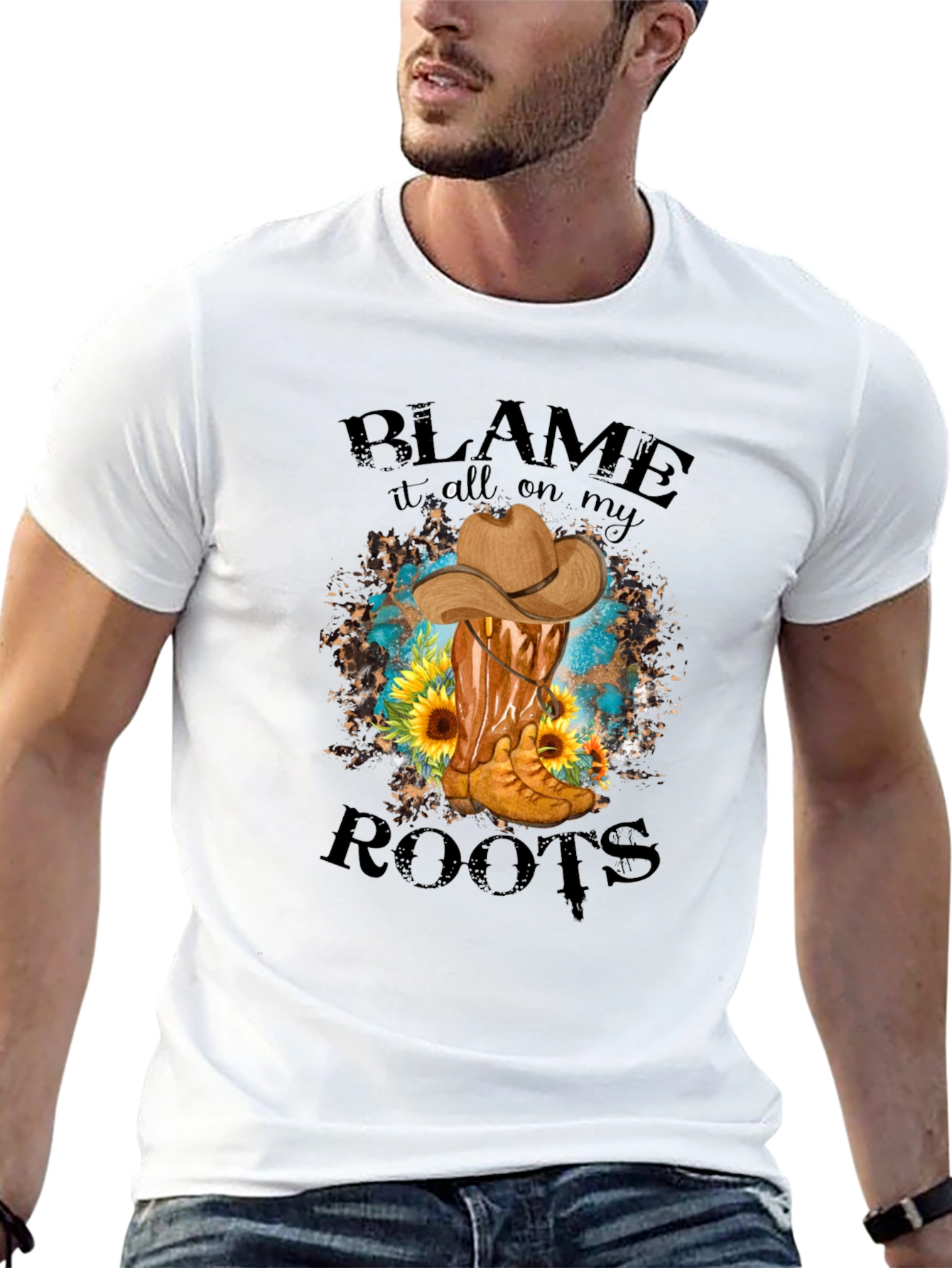 Blame It On My Roots Graphic Tee