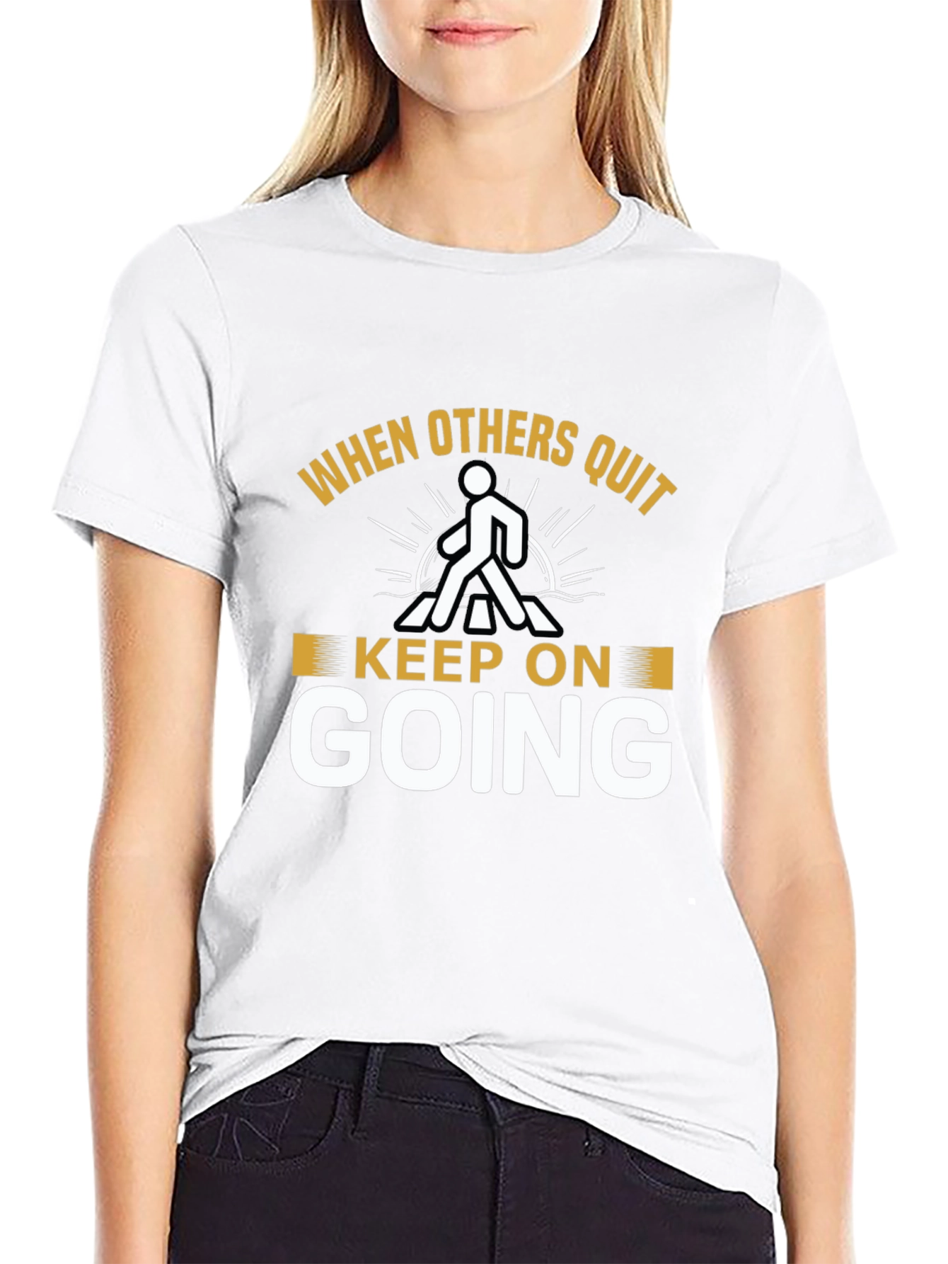 Inspirational Graphic T-Shirt - Keep On Going