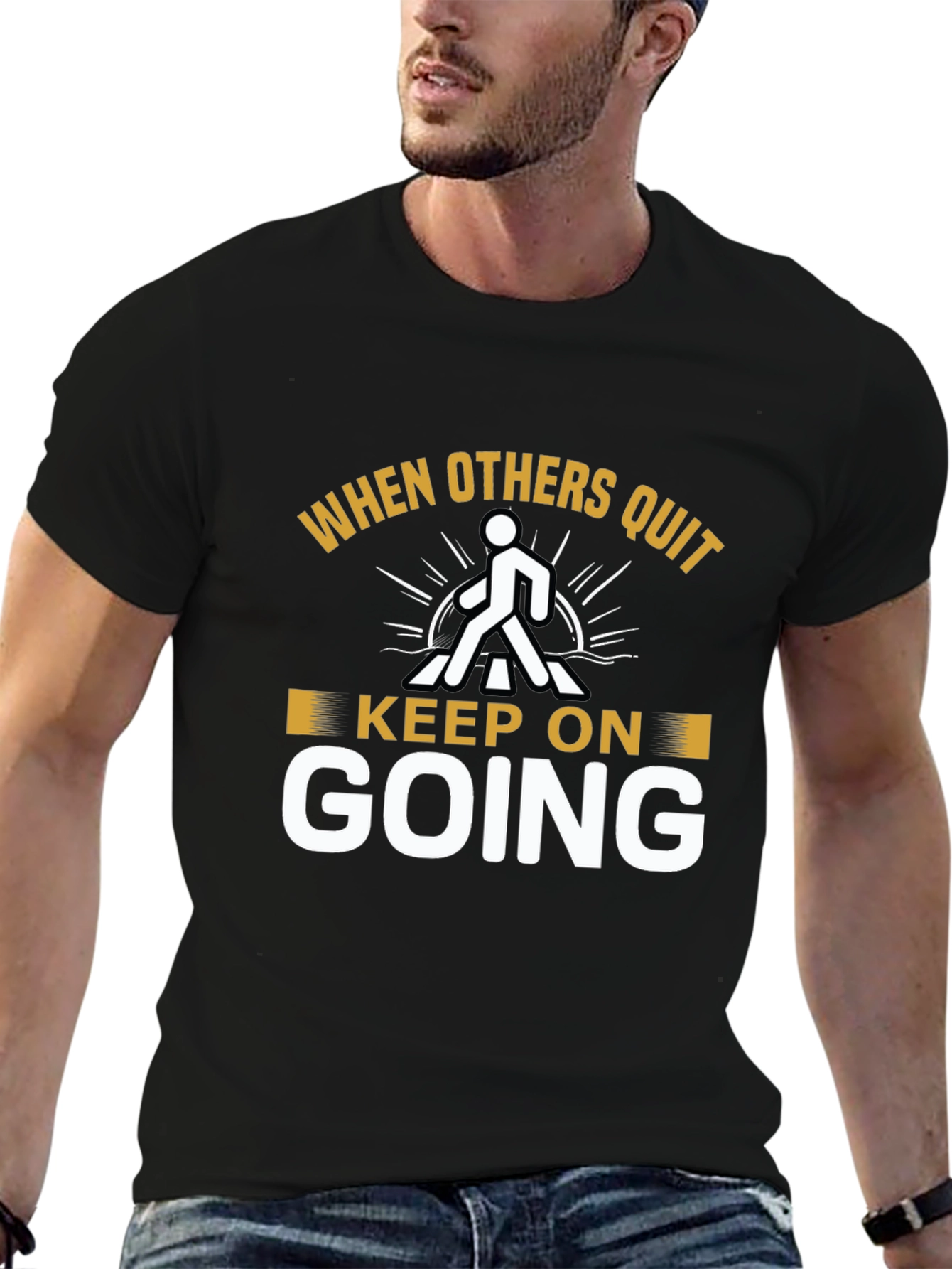 Inspirational Graphic T-Shirt - Keep On Going