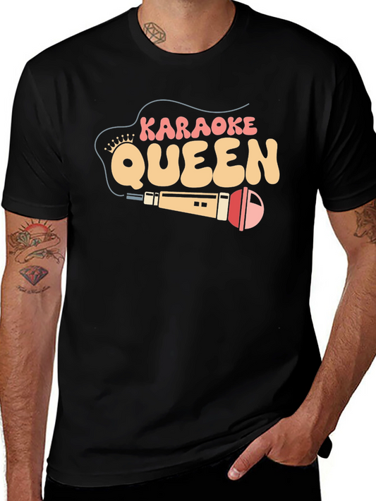 Karaoke Queen Black Graphic Tee