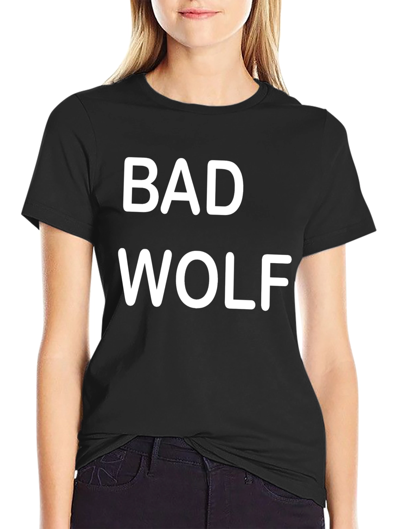 Bad Wolf Graphic T-Shirt - Black Short Sleeve