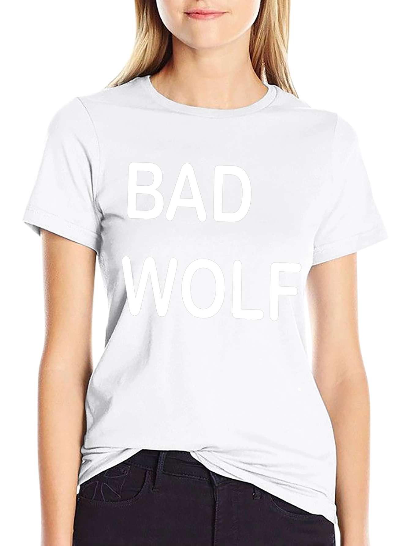 Bad Wolf Graphic T-Shirt - Black Short Sleeve
