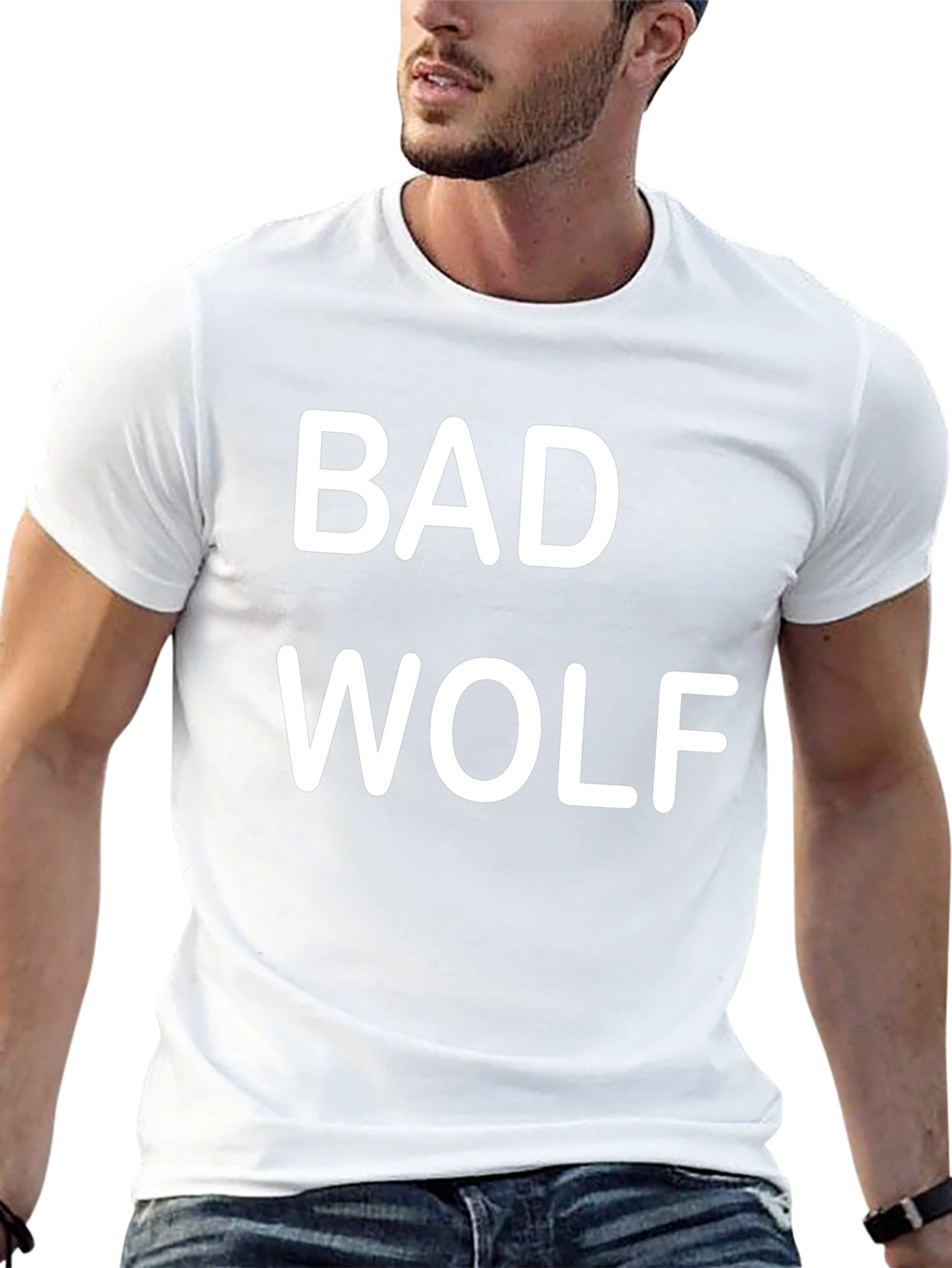 Bad Wolf Graphic T-Shirt - Black Short Sleeve