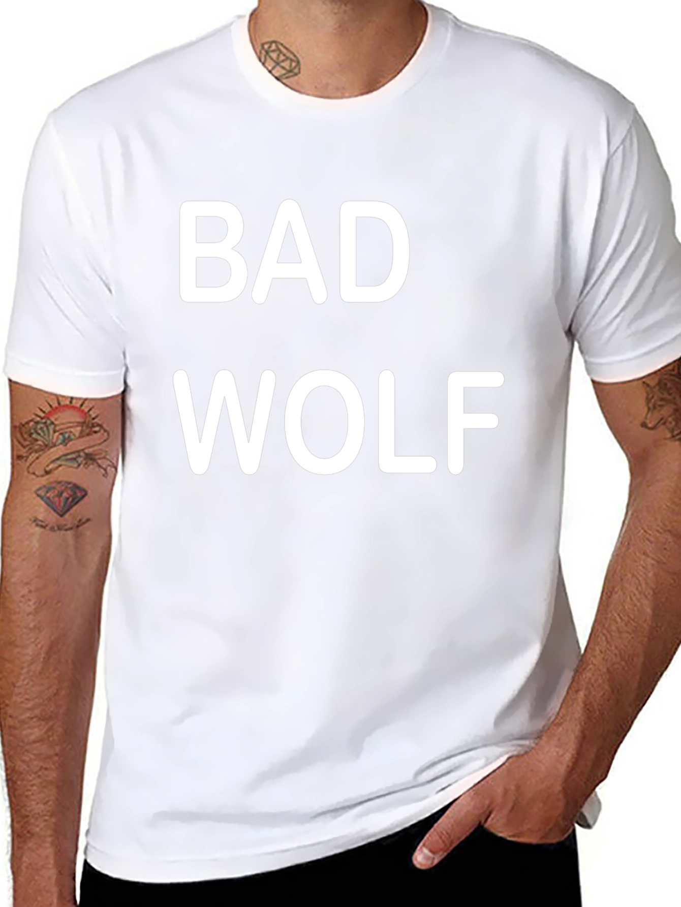 Bad Wolf Graphic T-Shirt - Black Short Sleeve