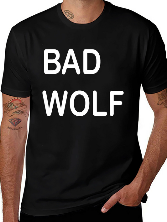 Bad Wolf Graphic T-Shirt - Black Short Sleeve