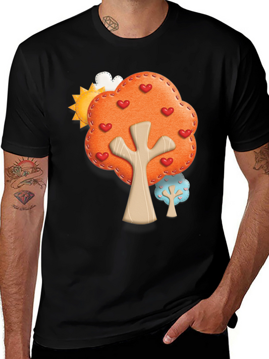 Heart Tree Graphic Tee - Black