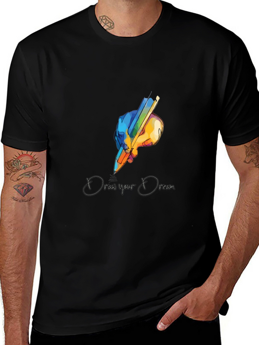 Draw Your Dream Graphic T-Shirt - Artistic Design