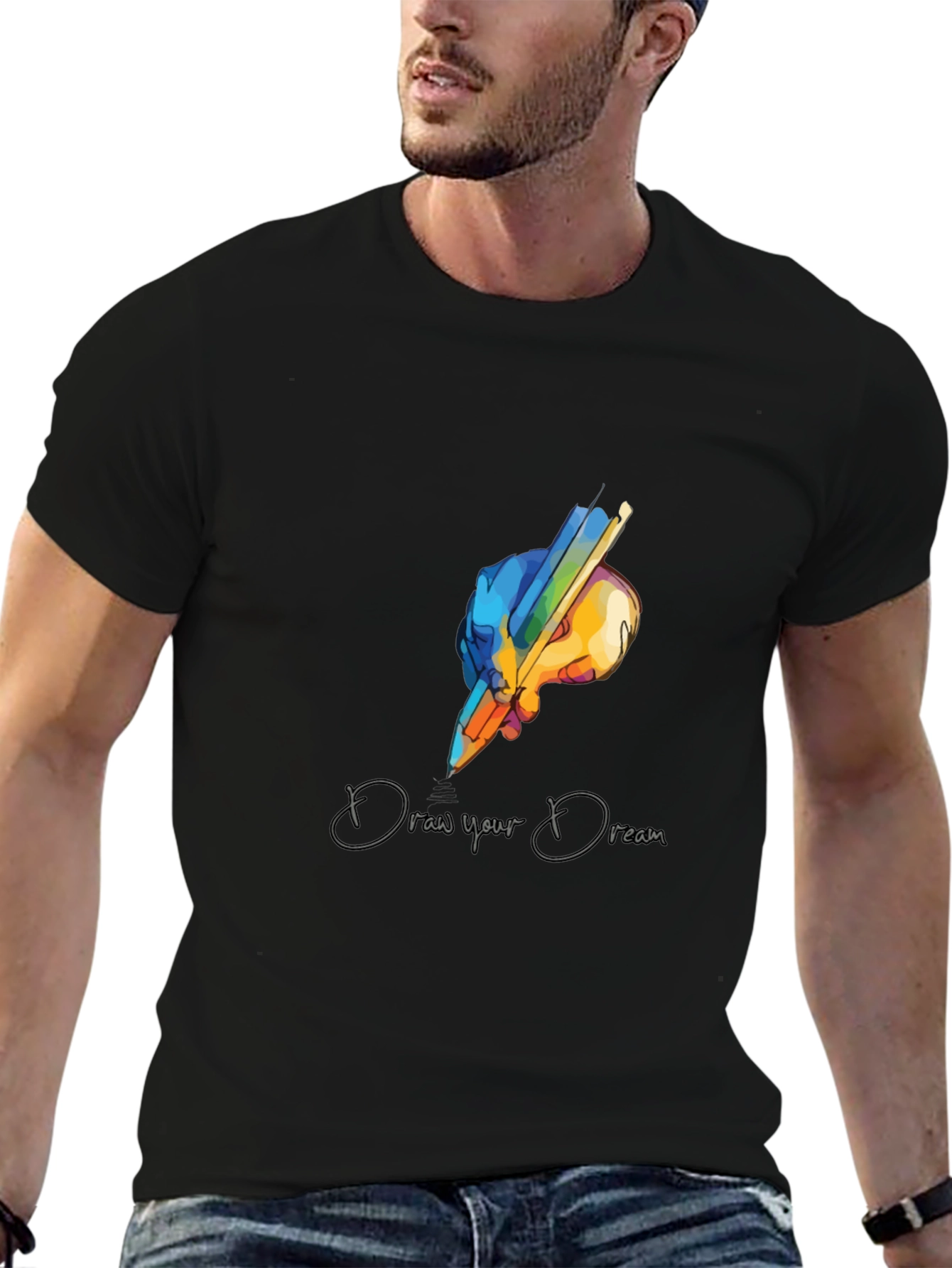 Draw Your Dream Graphic T-Shirt - Artistic Design