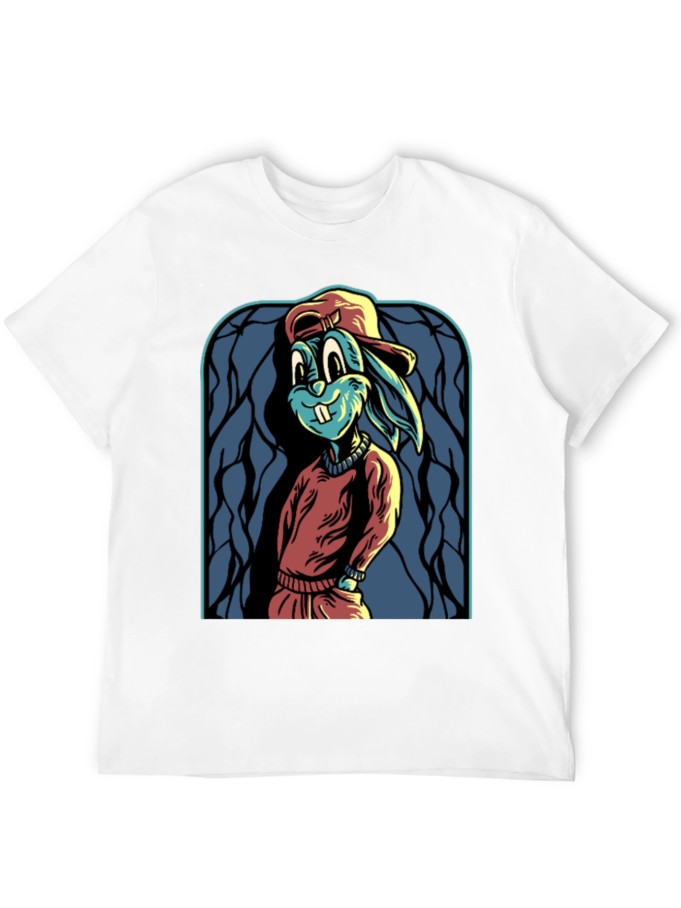 Cartoon Rabbit Graphic Tee