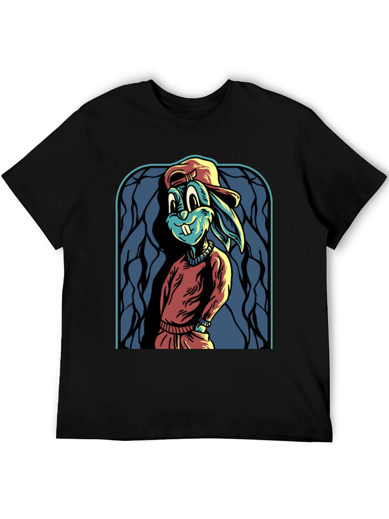 Cartoon Rabbit Graphic Tee