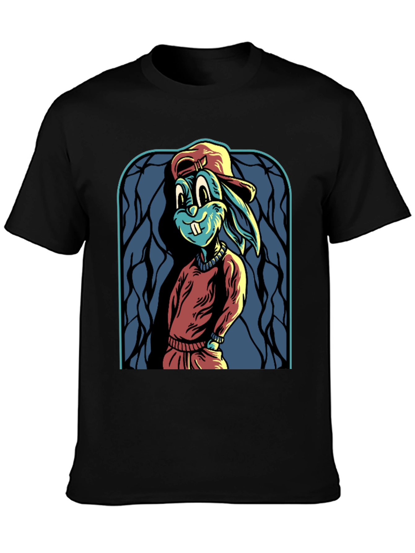Cartoon Rabbit Graphic Tee