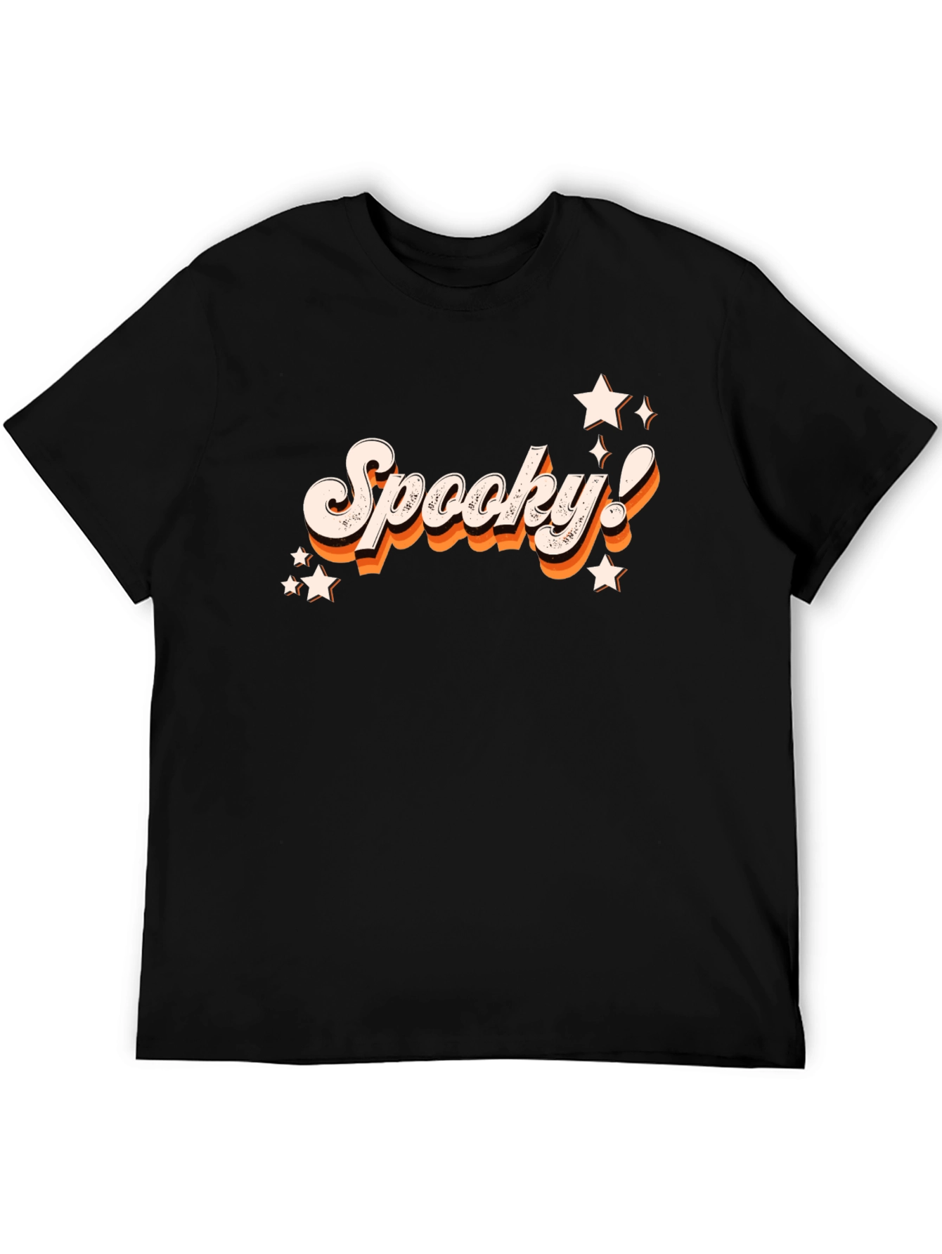 Retro Spooky! Black Graphic Tee