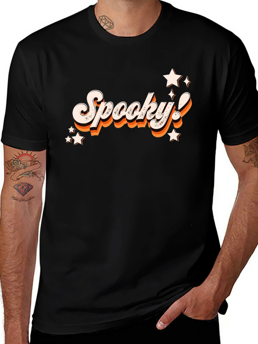 Retro Spooky! Black Graphic Tee