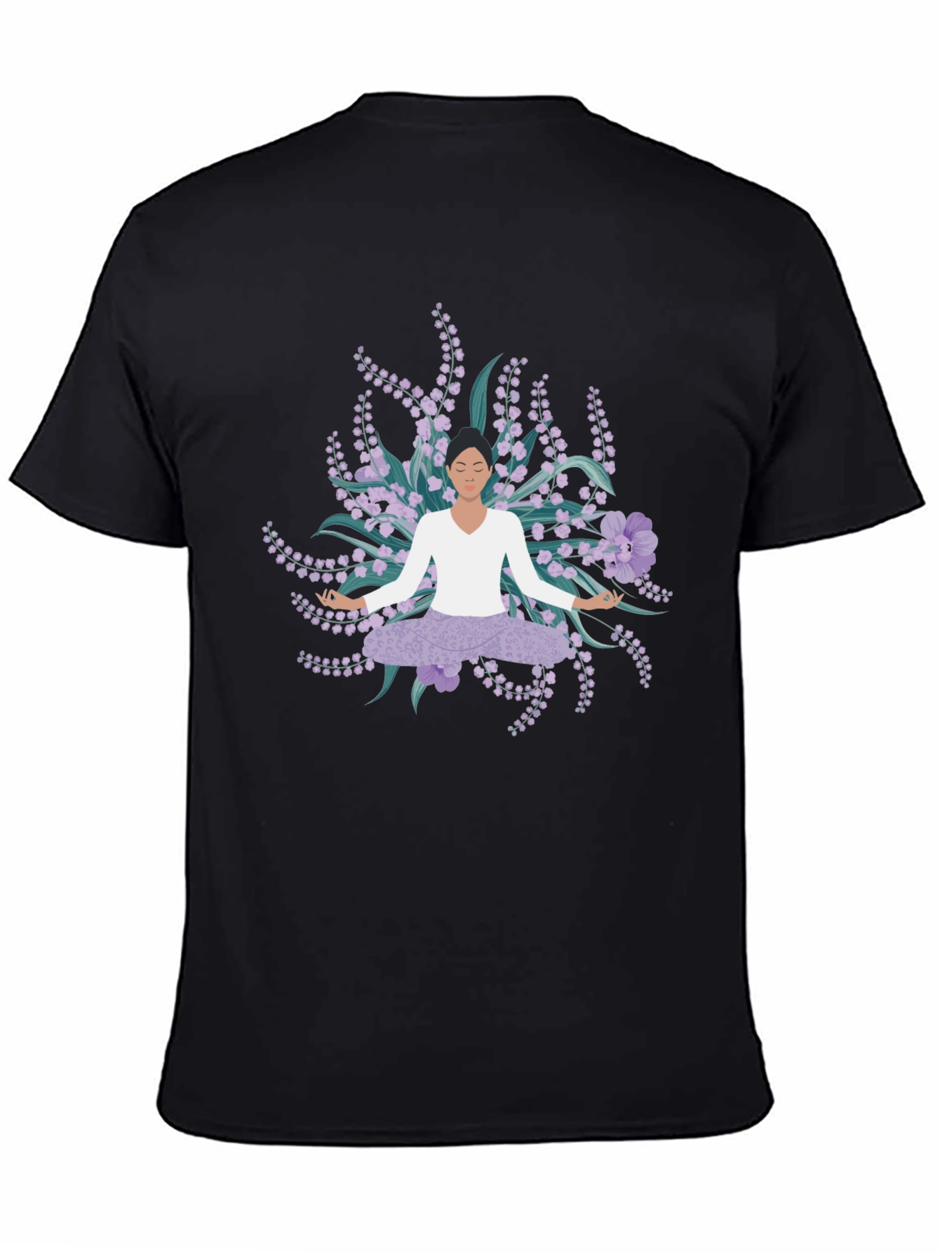 Yoga & Flowers Graphic Tee - Relaxed Fit