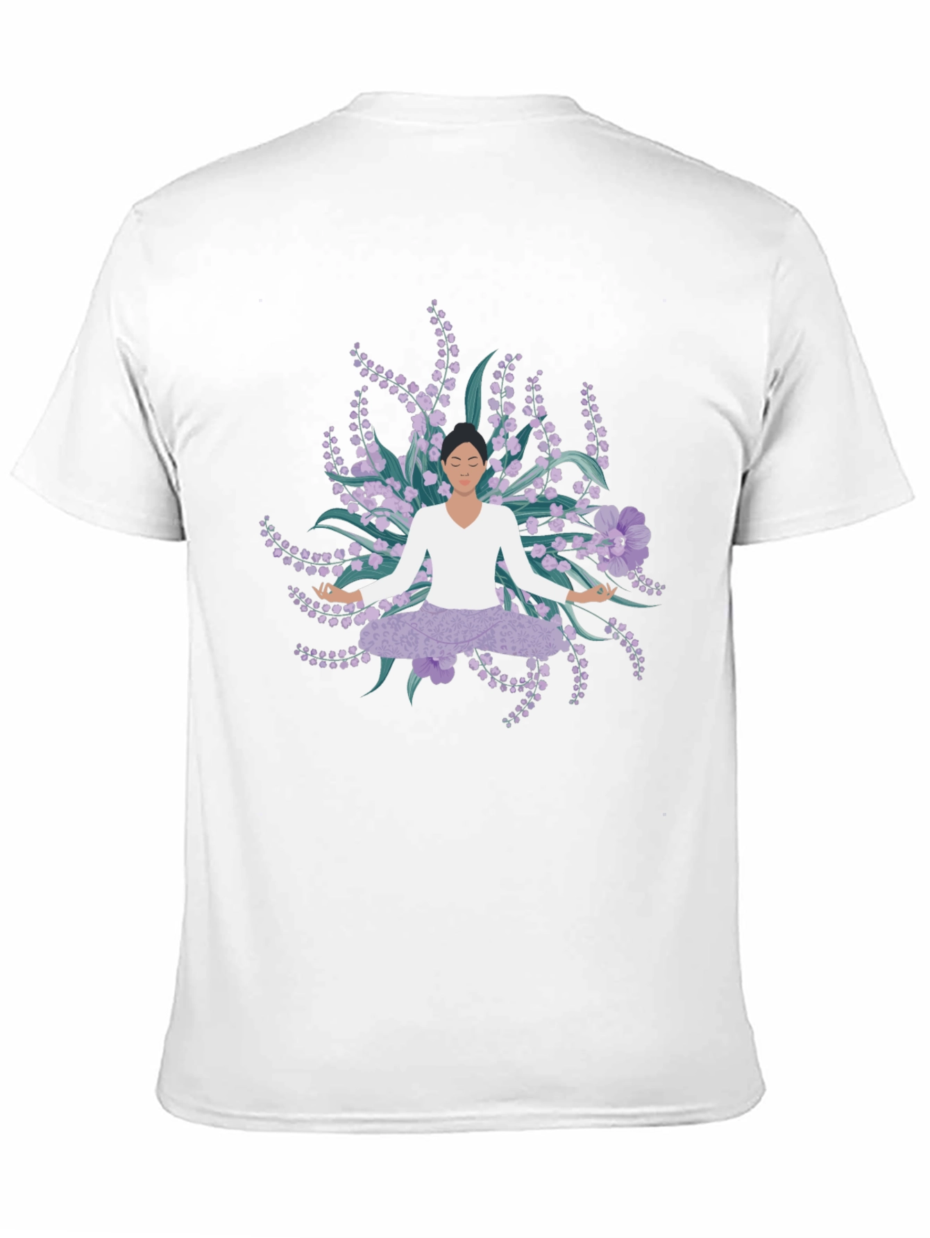 Yoga & Flowers Graphic Tee - Relaxed Fit