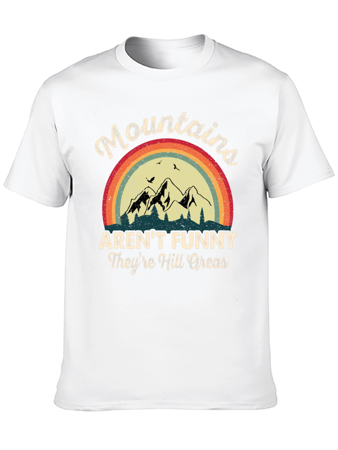 Funny Mountains Graphic T-Shirt