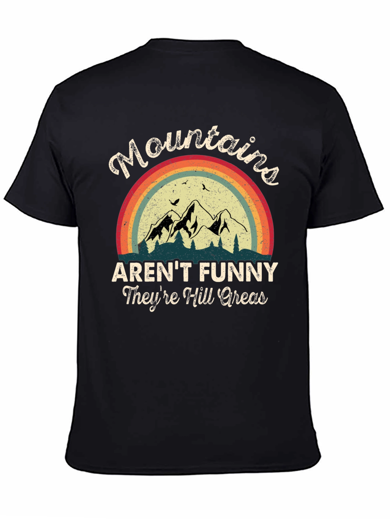 Funny Mountains Graphic T-Shirt