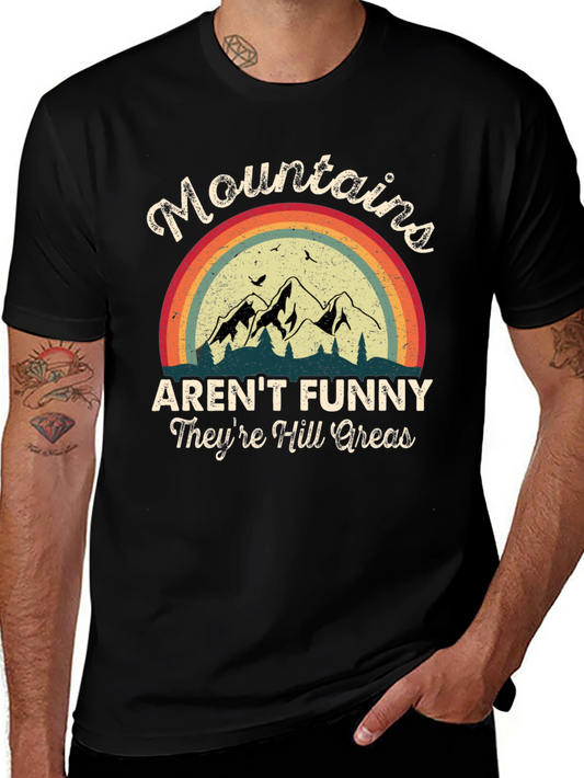 Funny Mountains Graphic T-Shirt