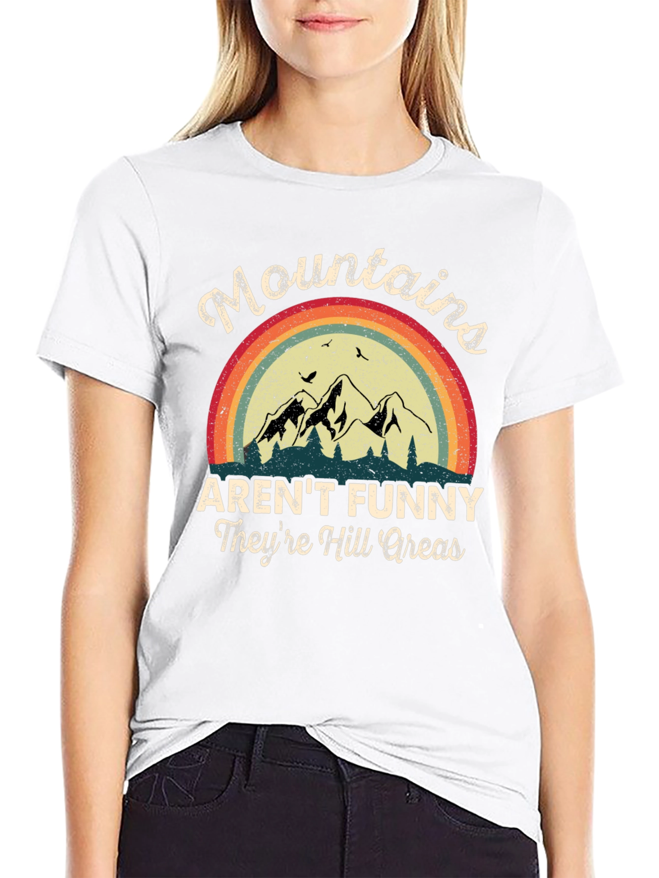 Funny Mountains Graphic T-Shirt