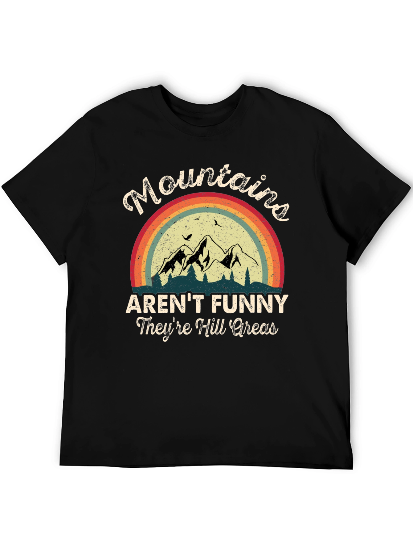 Funny Mountains Graphic T-Shirt