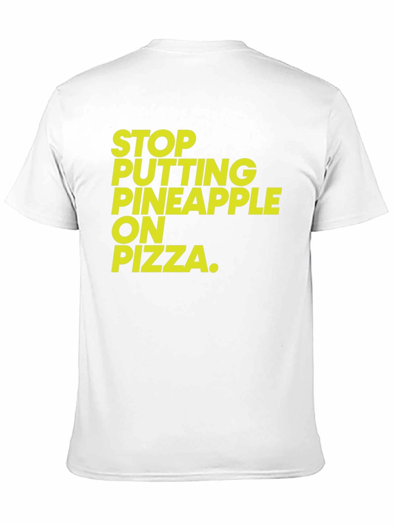 Stop Pineapple On Pizza Graphic Tee