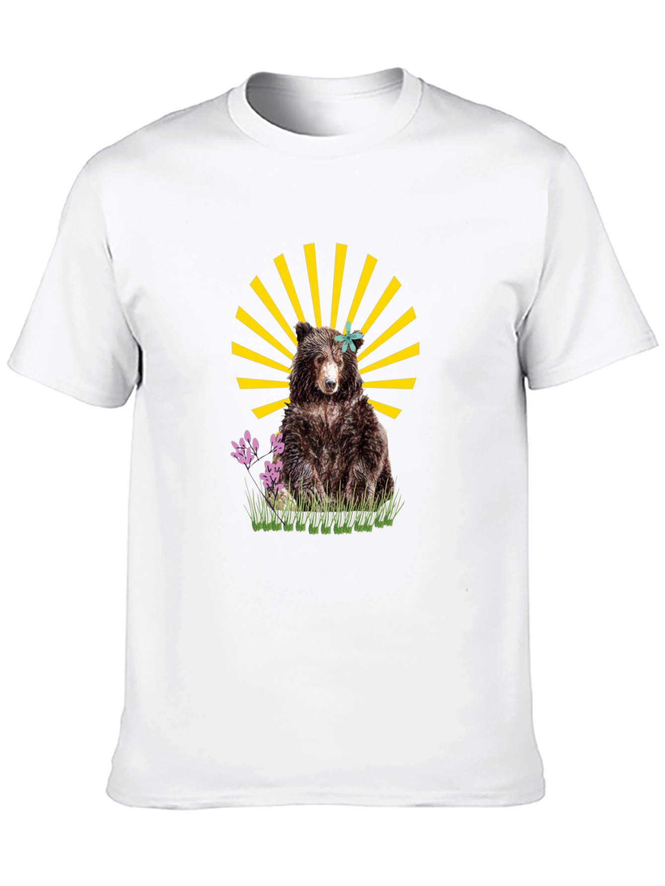 Bear Graphic T-Shirt - Black