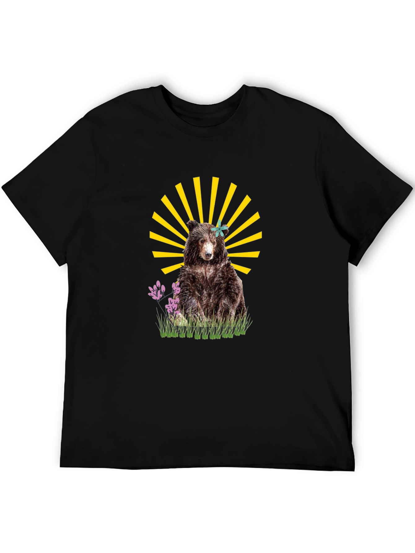 Bear Graphic T-Shirt - Black