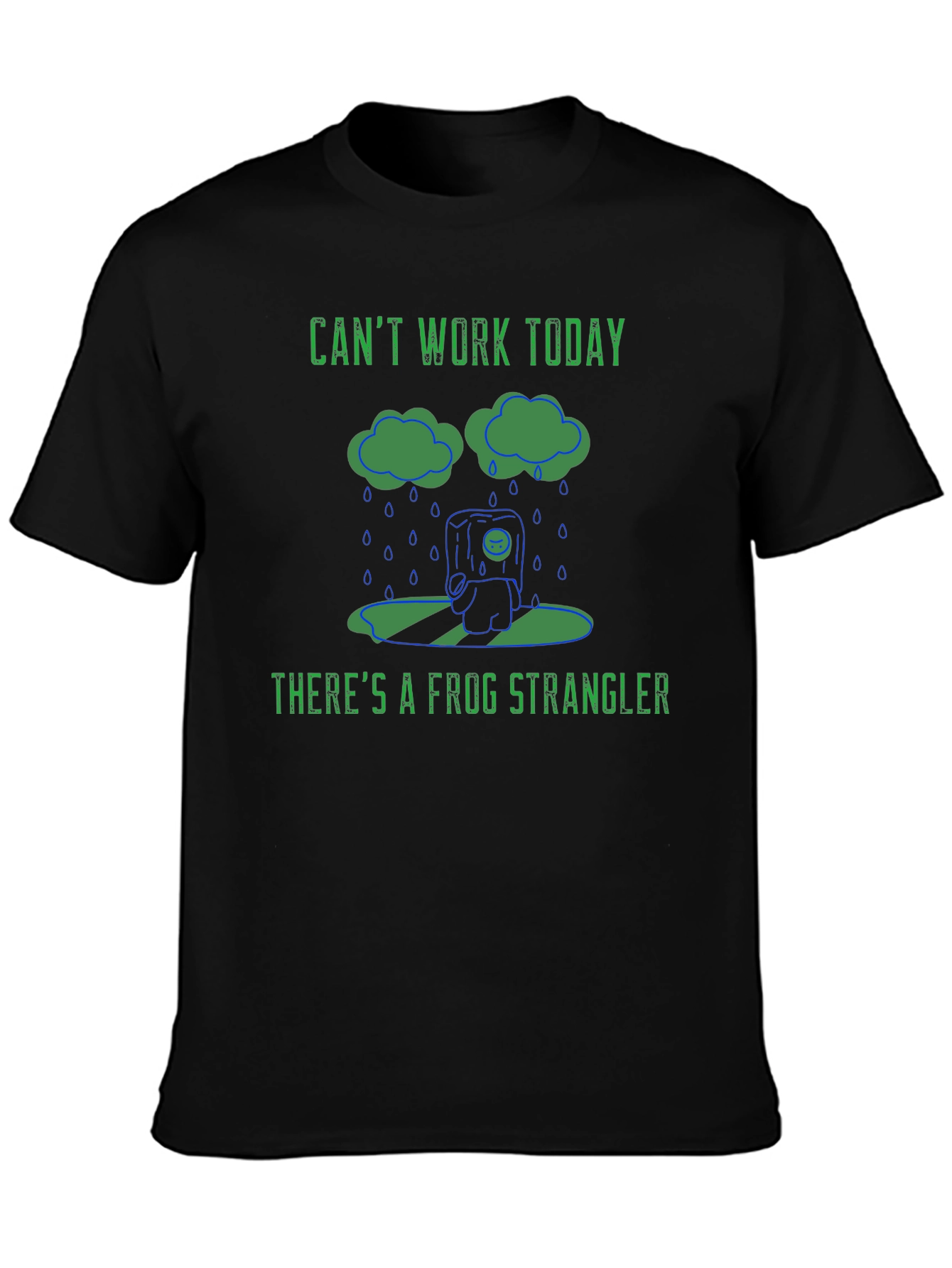 Funny Frog Strangler Graphic T-Shirt
