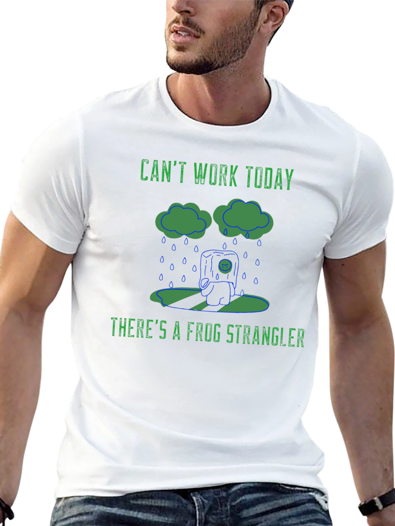 Funny Frog Strangler Graphic T-Shirt