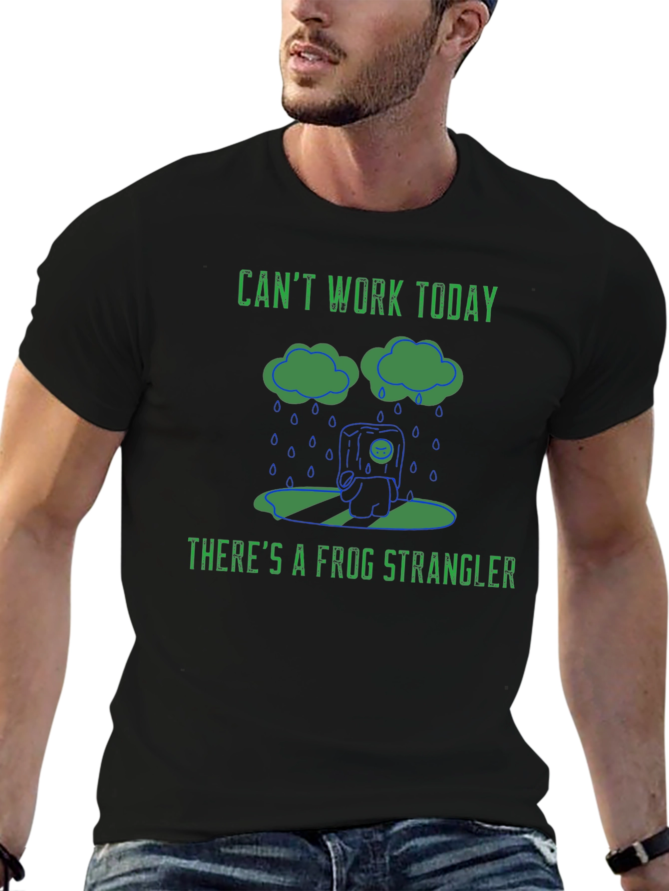 Funny Frog Strangler Graphic T-Shirt