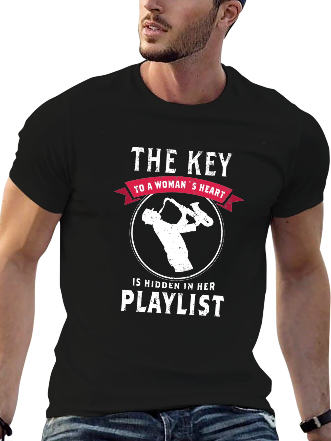 Musical Heartbeat Tee: Key to a Womans Heart T-Shirt