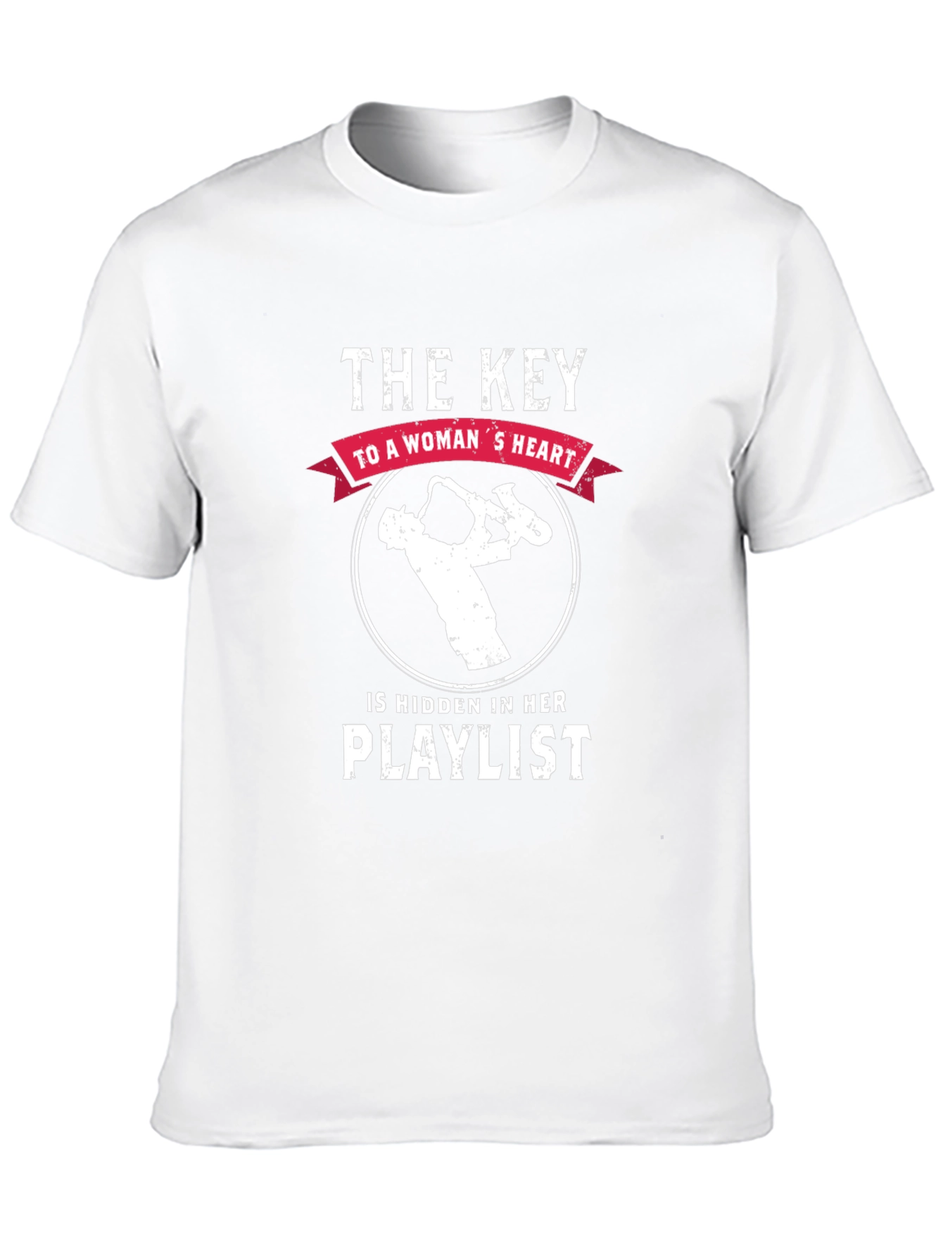 Musical Heartbeat Tee: Key to a Womans Heart T-Shirt