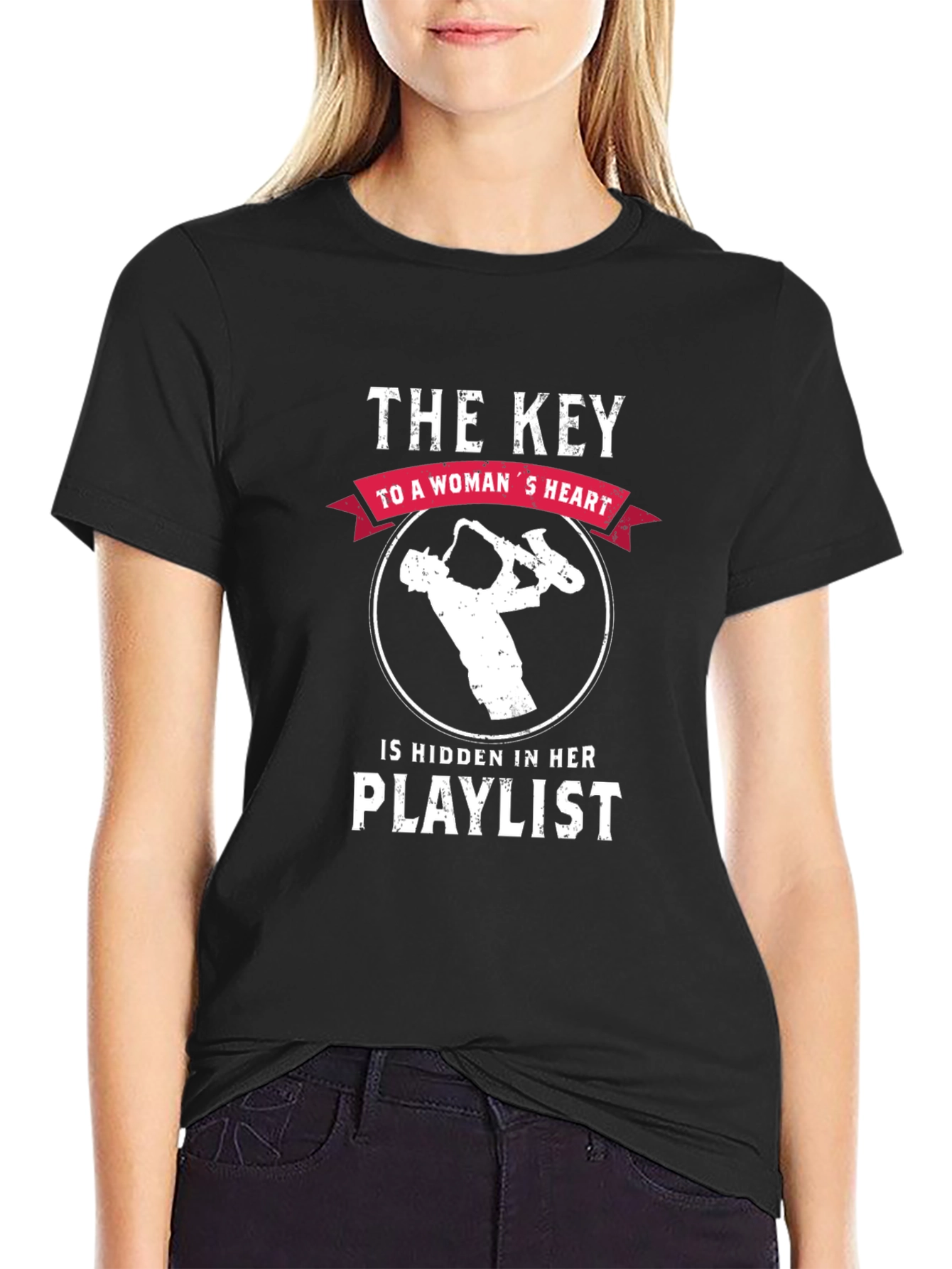 Musical Heartbeat Tee: Key to a Womans Heart T-Shirt