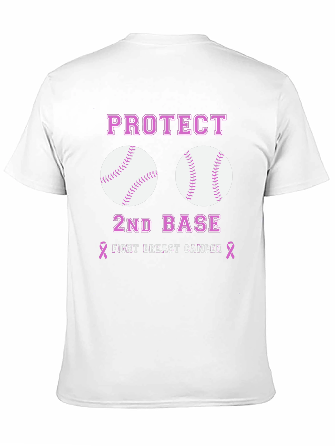 Protect 2nd Base Breast Cancer Awareness T-Shirt