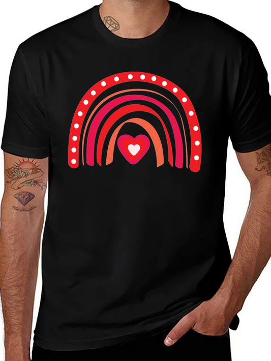 Love Rainbow Black T-Shirt