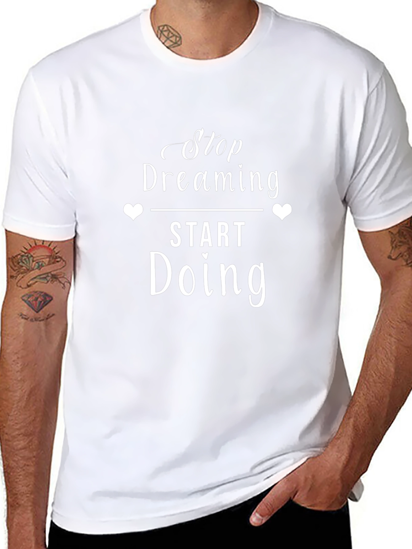 Stop Dreaming Start Doing Black T-Shirt