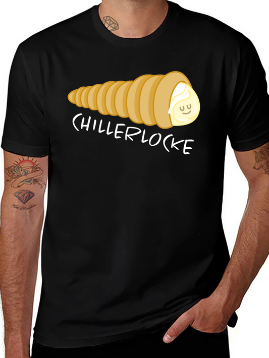 Chillerlocke Cream Horn T-Shirt - Novelty Pastry Tee