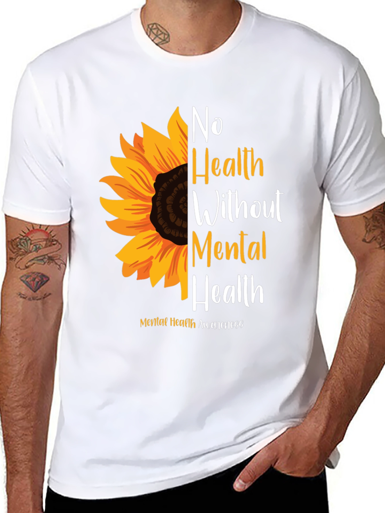 Mental Health Awareness Sunflower T-Shirt