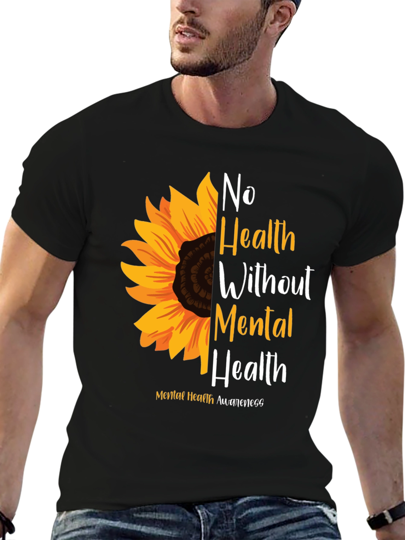 Mental Health Awareness Sunflower T-Shirt
