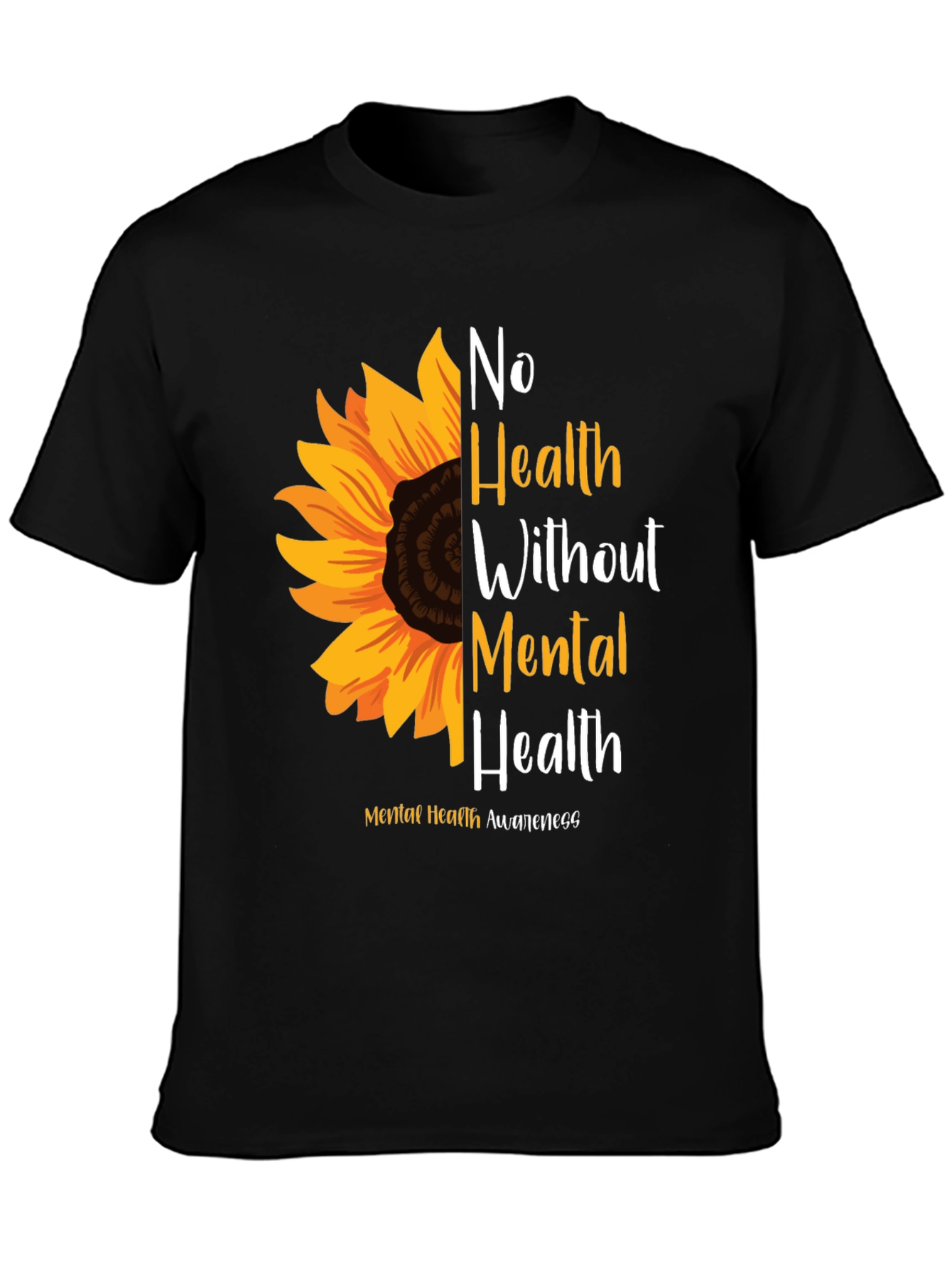 Mental Health Awareness Sunflower T-Shirt