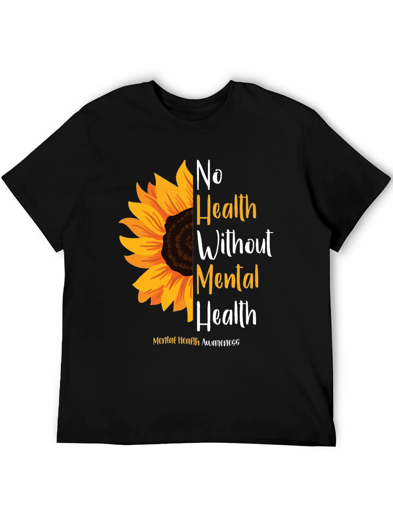 Mental Health Awareness Sunflower T-Shirt