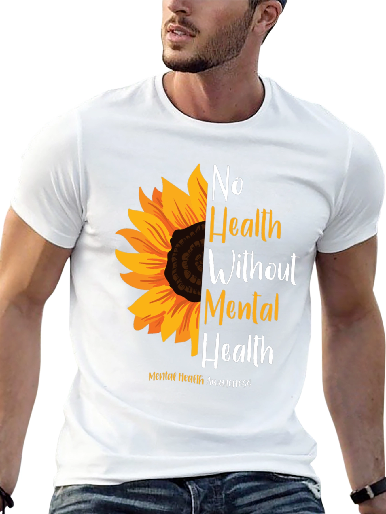 Mental Health Awareness Sunflower T-Shirt