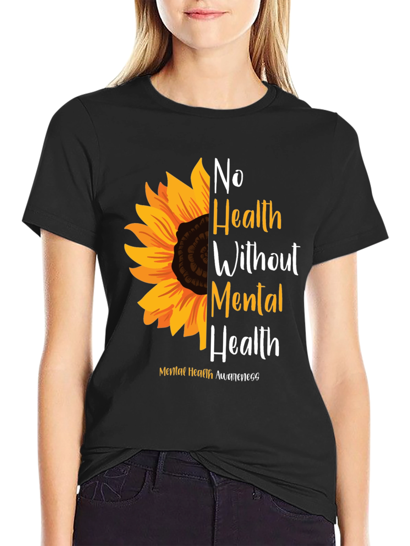 Mental Health Awareness Sunflower T-Shirt