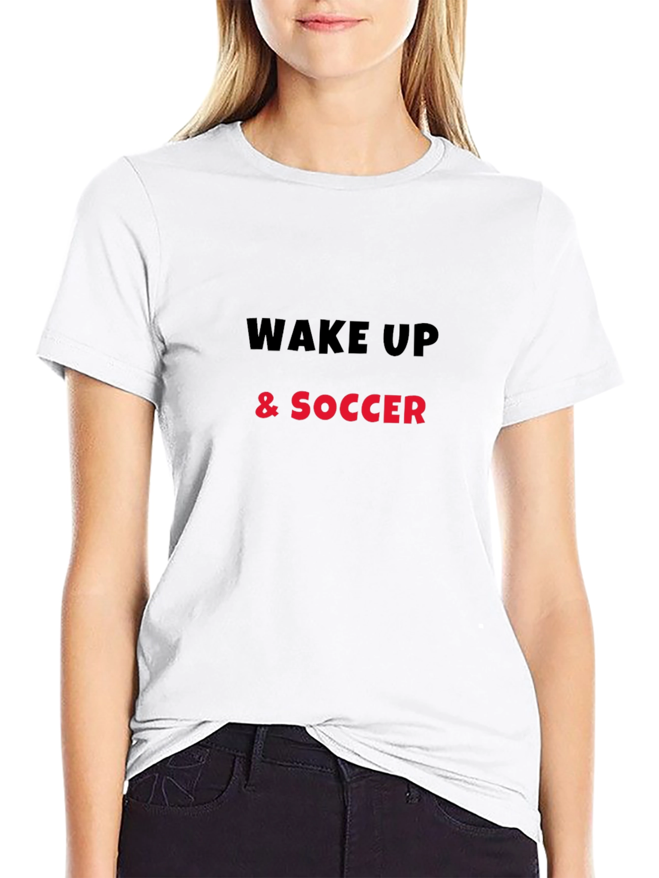 Wake Up & Soccer Graphic Tee