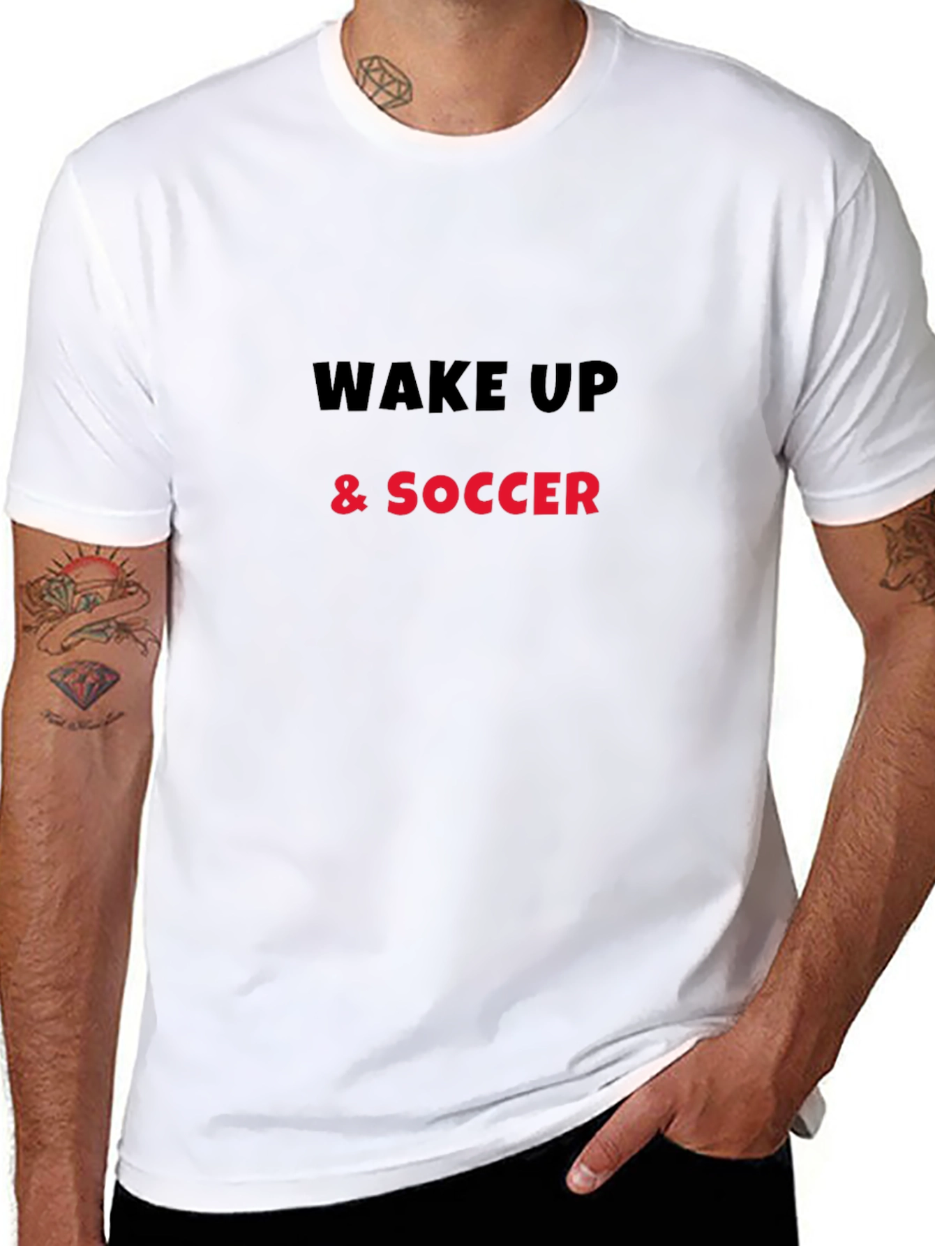 Wake Up & Soccer Graphic Tee