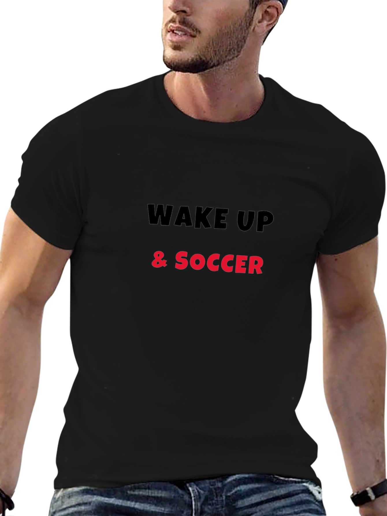 Wake Up & Soccer Graphic Tee