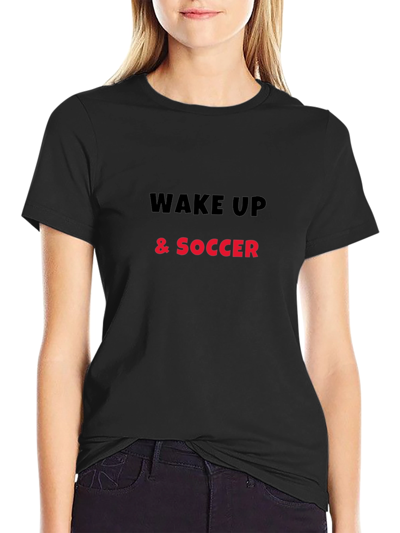 Wake Up & Soccer Graphic Tee