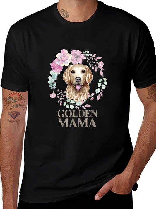 Golden Mama Dog Lover T-Shirt